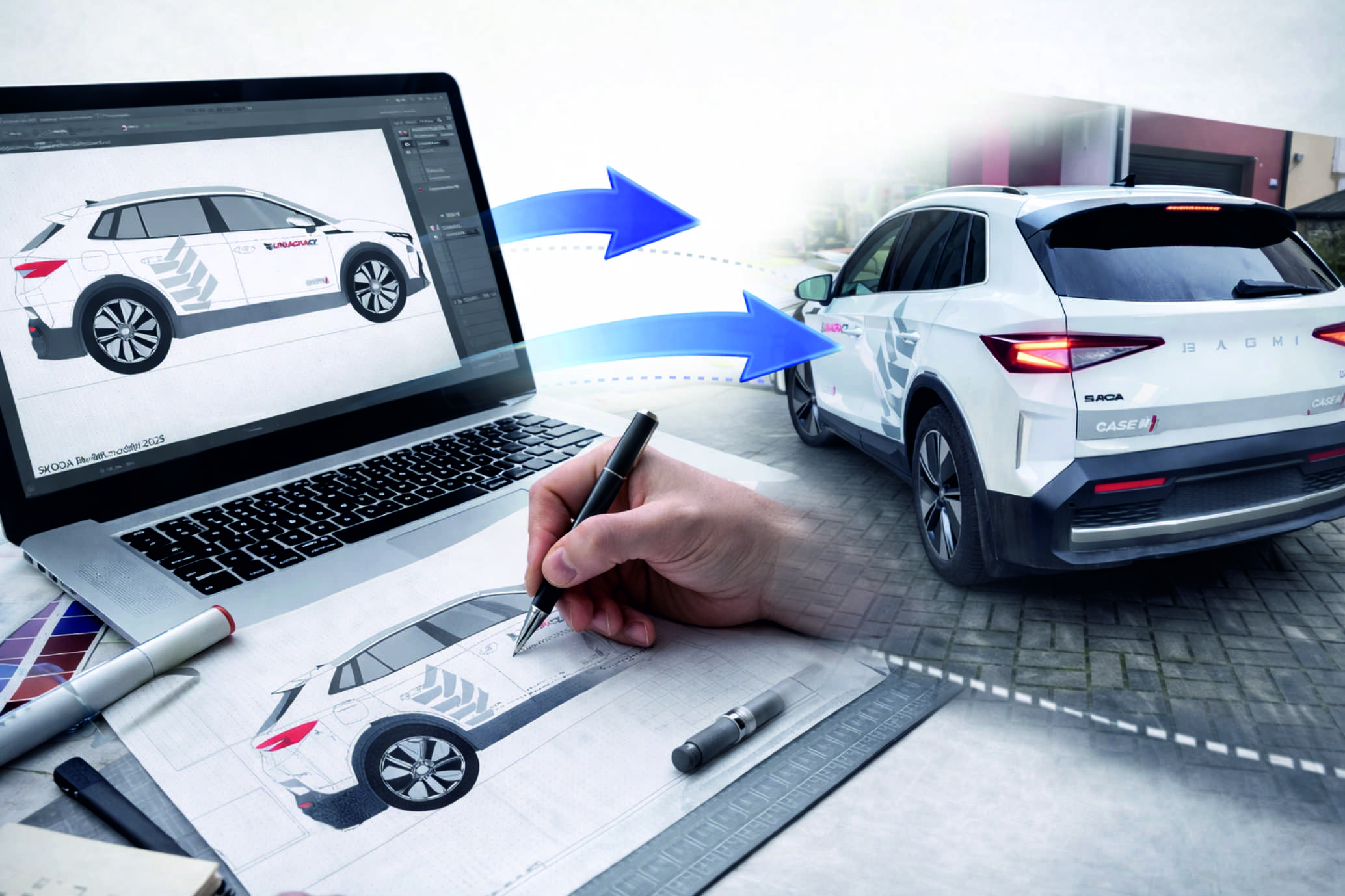 Grafické návrhy firemního vozového parku